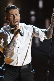 Una seguidora de Adam Levine subió al escenario y lo abrazó con tal fuerza, que hasta lo rasguñó. ¡Cuánto amor!