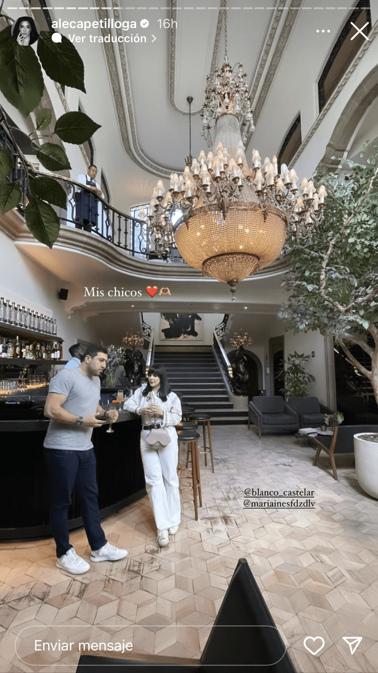 En las primeras horas en la Ciudad de México, Nader Shoueiry convivió con Ana Paula Capetillo, la hija mayor de Eduardo Capetillo y Biby Gaytán.
<br>