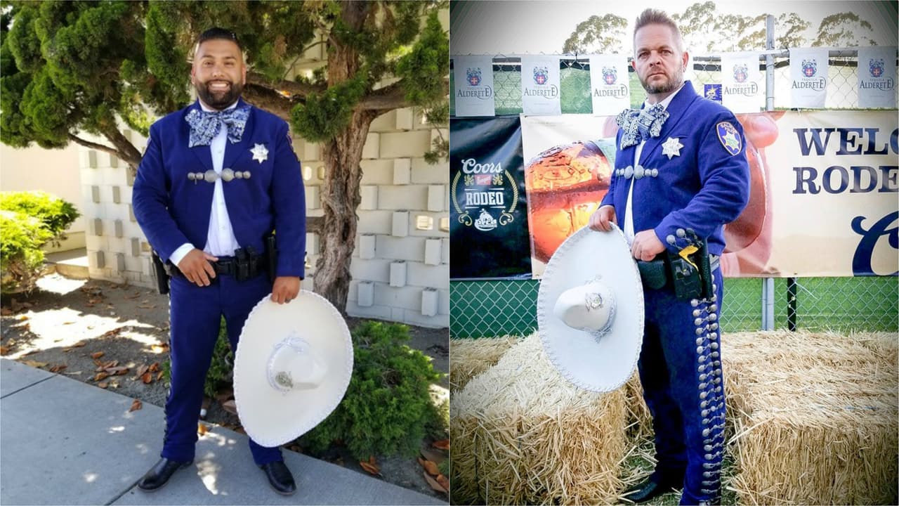 Oficiales en el norte de California lucen vestimenta de charro para conectar con la comunidad hispana