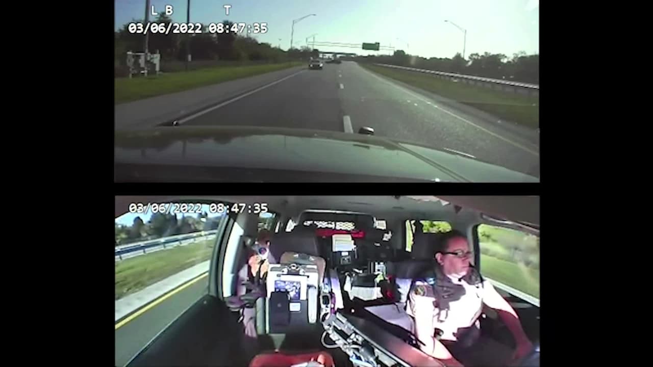 Revelan nuevas imágenes del accidente entre la oficial Toni Schuck y la conductora ebria en Sarasota