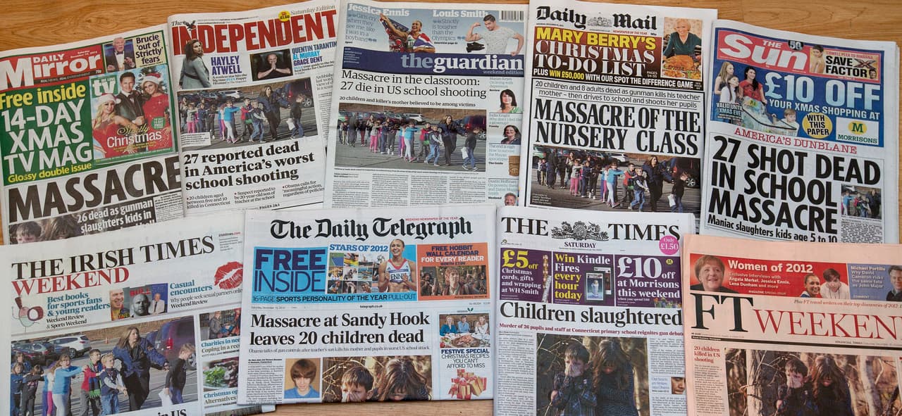 En 2012 el tiroteo de Sandy Hook era segundo el evento de ese tipo con más muertos en Estados Unidos, luego del incidente de Virginia Tech en 2007, donde hubo 32 fallecidos.