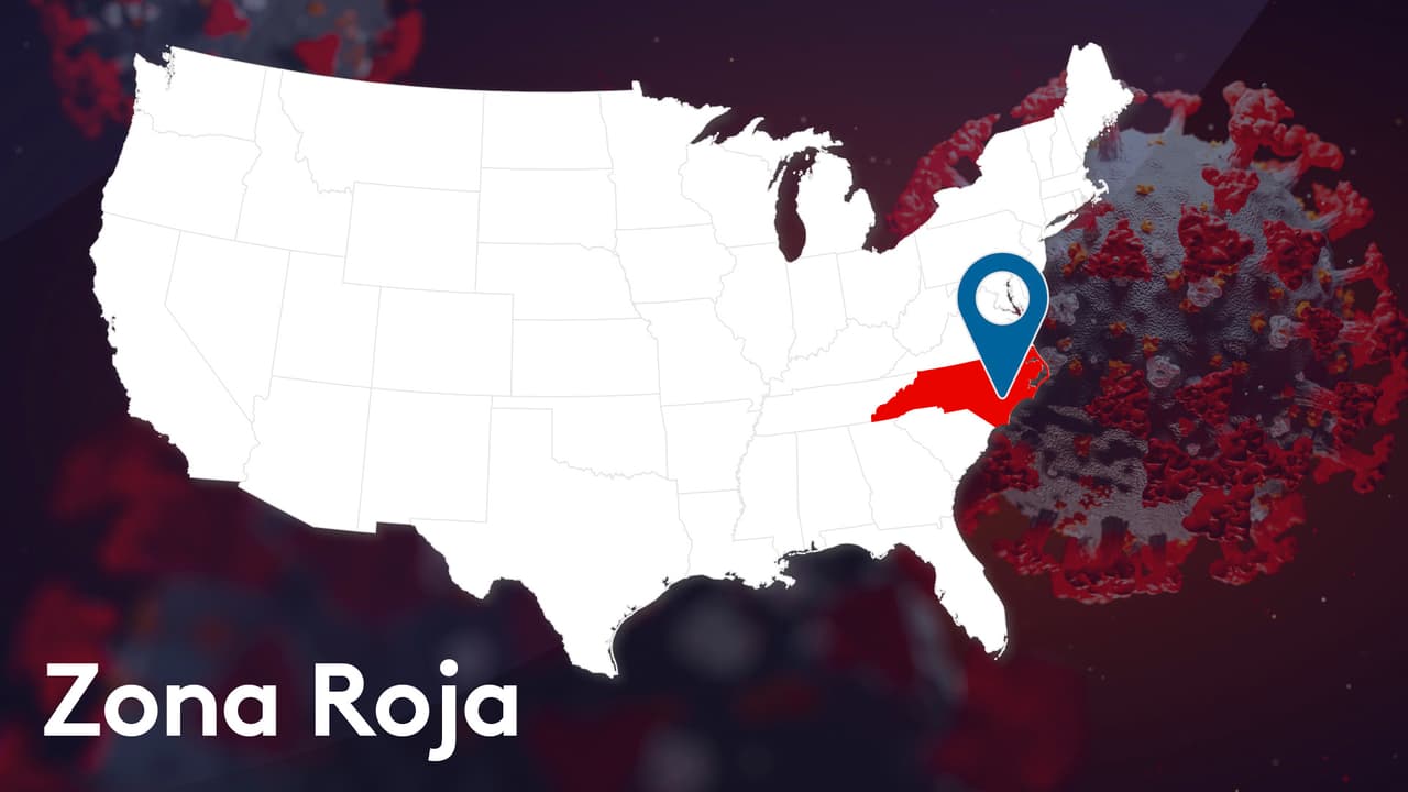 Carolina del Norte es una “zona roja” de coronavirus, según la Casa Blanca