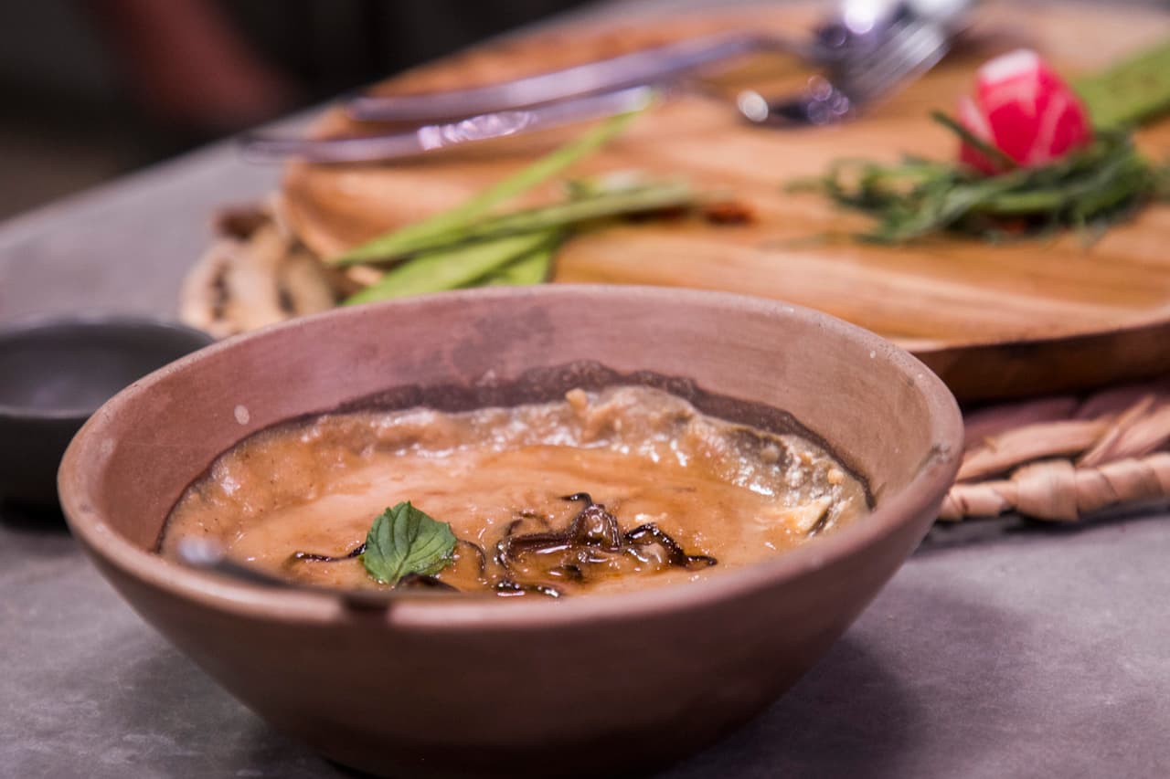 Los Vázquez prepararon sopa de garbanzo.