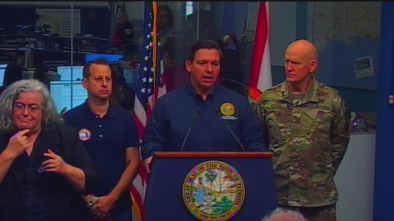 "Es momento de abastecerse con agua y comida para siete días": gobernador de Florida