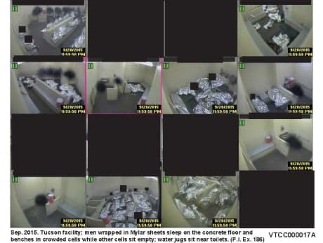 Celdas de la Patrulla Fronteriza donde son detenidos los inmigrantes que cruzan la frontera