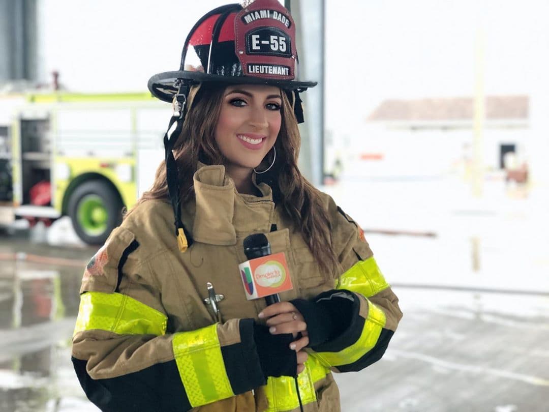 La presentadora se fue al Departamento de Bomberos de Miami para conocer la vida de las 
<a href="https://www.univision.com/shows/despierta-america/mi-intencion-nunca-fue-ser-bombera-asi-es-como-maggie-castro-lleva-15-anos-sirviendo-a-la-gente-de-miami-video">bomberas</a>.