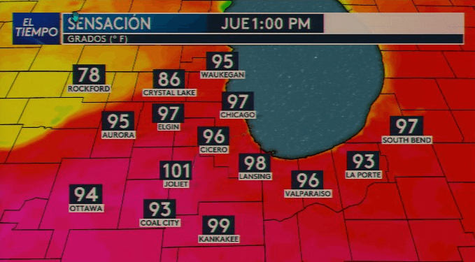 Además del riesgo de tiempo severo, la región experimentará condiciones muy cálidas y húmedas desde este miércoles y hasta el jueves. Durante la tarde de este martes se esperan temperaturas máximas en los altos 80 grados Fahrenheit, mientras que la humedad hará que el ambiente se sienta aún más pesado para quienes realicen actividades al aire libre.