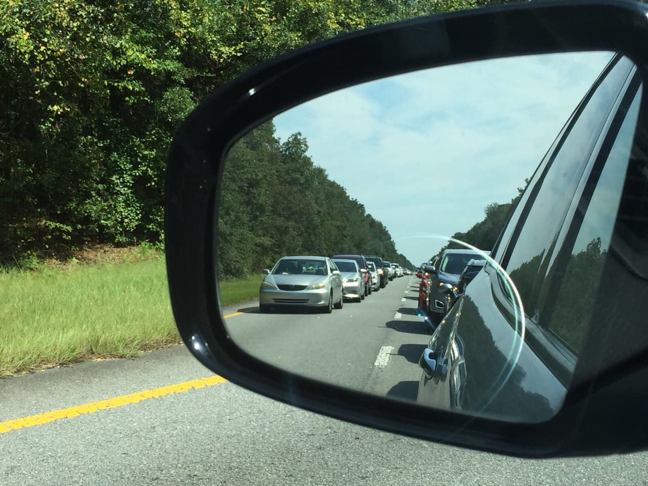 Este era el panorama en la carretera hacia Georgia.