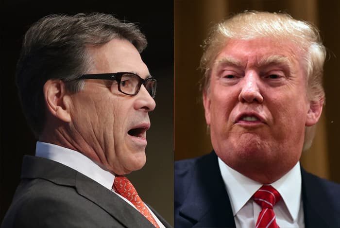 Rick Perry y Donald Trump quieren la candidatura republicana