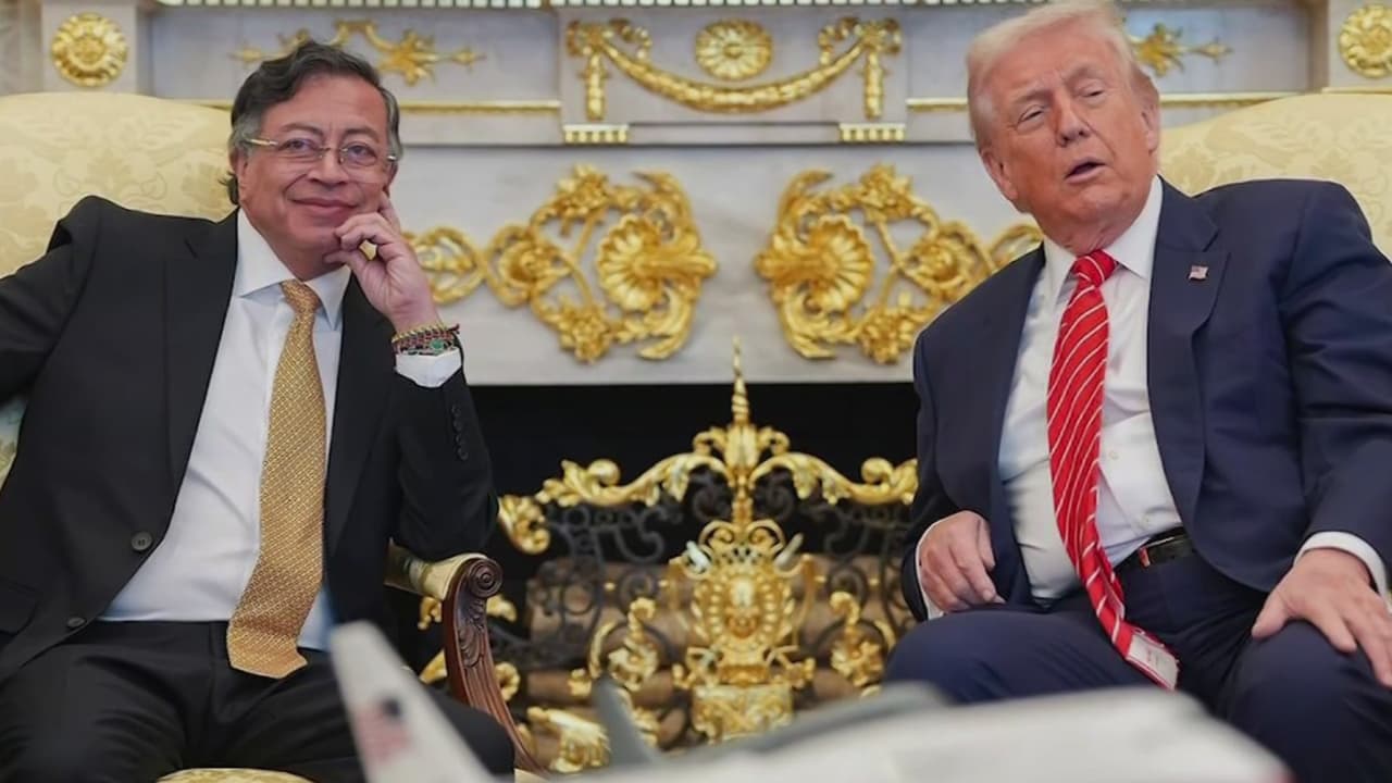 Trump y Gustavo Petro se reúnen en la Casa Blanca y muestran tono optimista