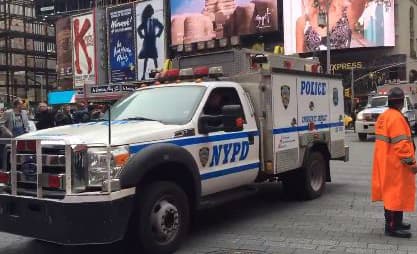 “Basura” provocó falsa alarma en alrededores del Marriott Marquis 