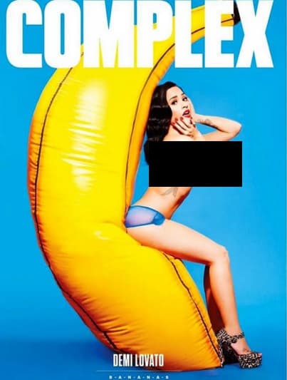 Demi Lovato fue otra de las estrellas hot que nos enamoró con sus desnudos este año. Así posó para la revista 'Complex'.