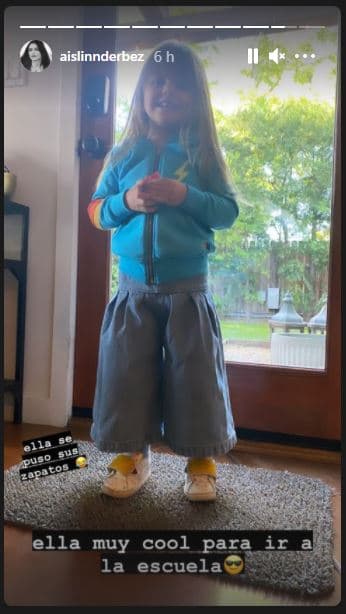 También su hija, Kailani, de quien mantiene la custodia compartida y con quien sin duda pasa divertidos momentos. Por ejemplo, este lunes 19 de abril, la actriz posteó un par de fotos. En una de ellas presume que su hija se viste "muy cool" para ir a la escuela.