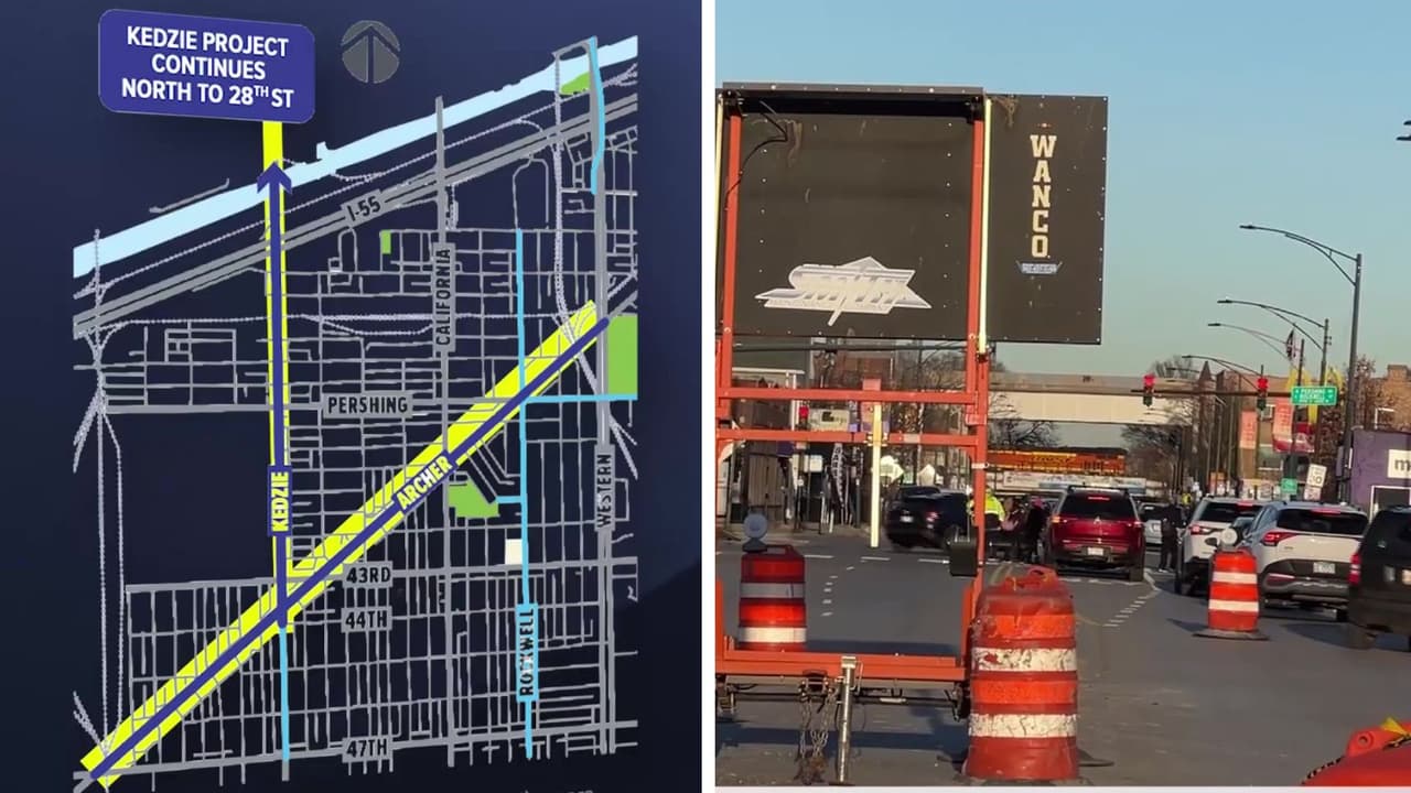 Así impactan las obras en la avenida Archer a peatones, negocios y conductores en Brighton Park