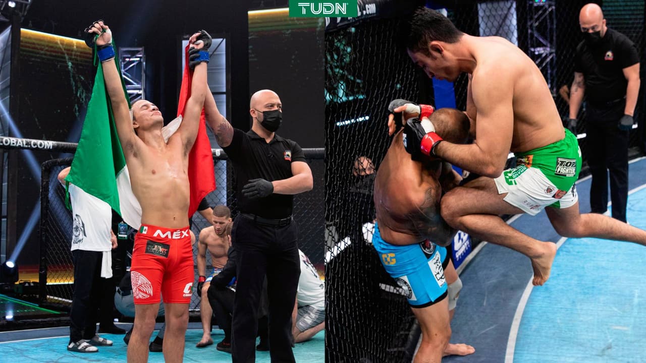 Mauricio Rios y Jordan Beltrán ganan por sumisión en Combate Global