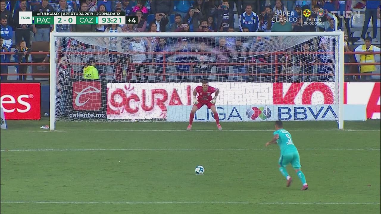 ¿Maldición celeste? Caraglio falla un penal en el último minuto