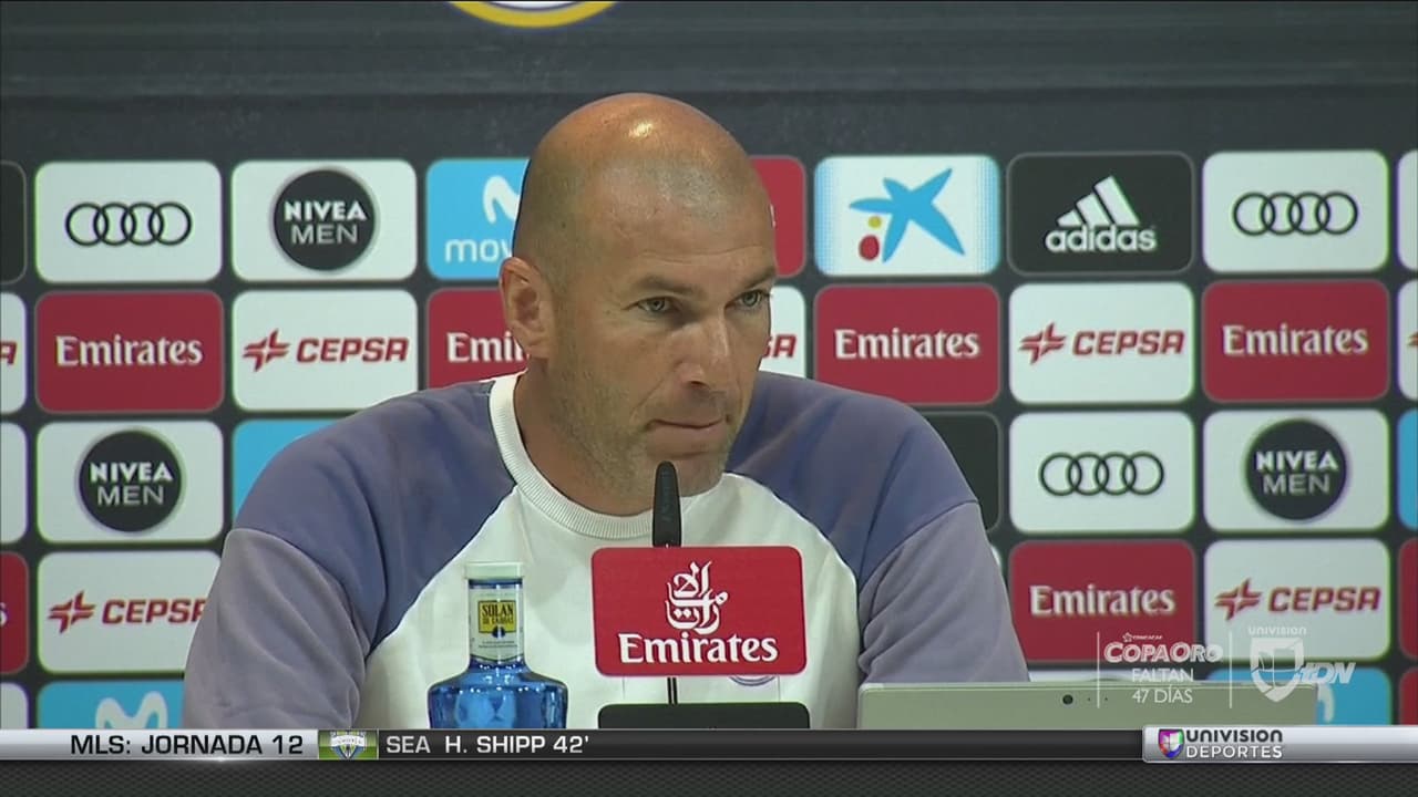 Zinedine Zidane: “Dependemos de nosotros y no miro ni al rival ni a nadie”