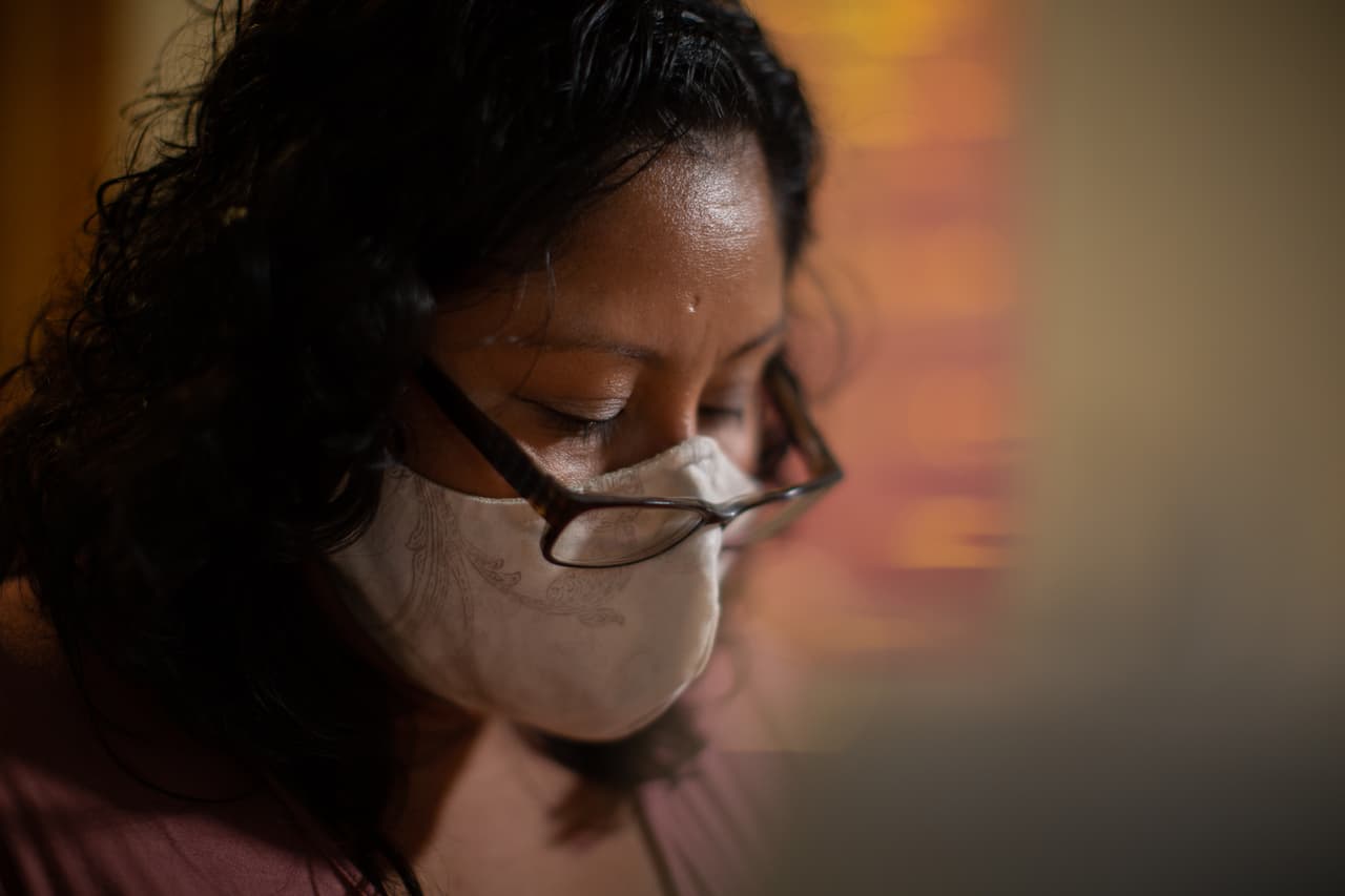 Sewing masks has helped Blanca Marín generate money for her family, after she lost her job at a Homestead nursery.