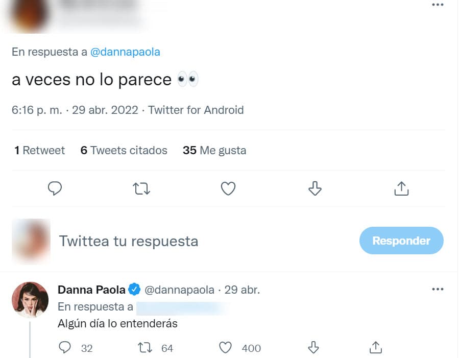 Hubo quien le dijo que ese valor que le daba a sus seguidores "a veces" no se hacía notar. Ella se defendió con este mensaje: 
<b>"Algún día lo entenderás"</b>. 
<br>