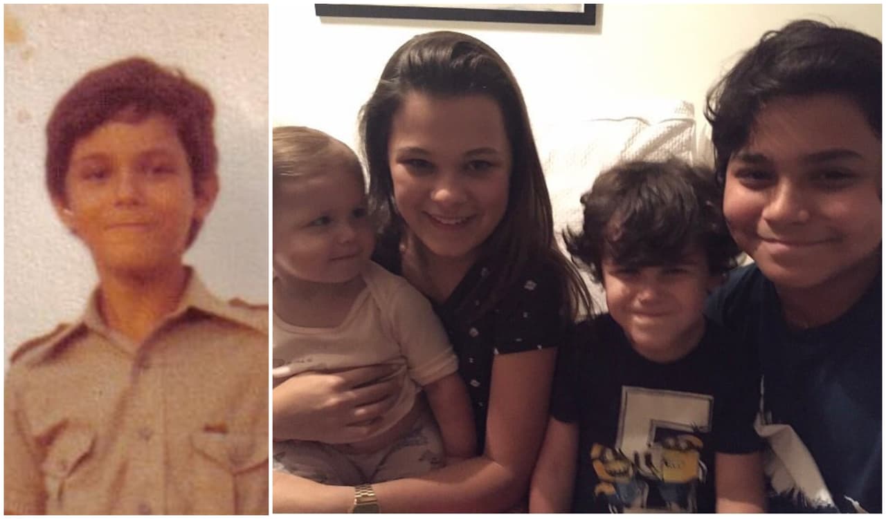 Y es que el parecido del cantante con sus cuatro retoños es innegable, como se aprecia en esta imagen donde aparece Alejandro (a la izquierda) de niño.