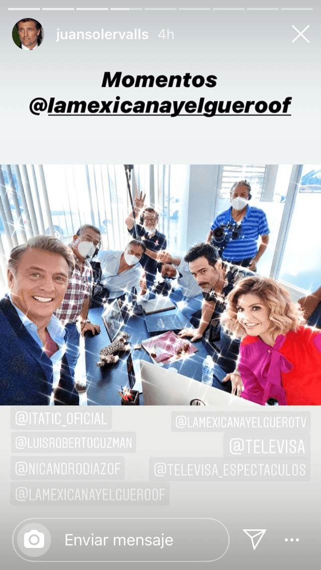 Desde el pasado 8 de junio, arrancó en México las grabaciones de la telenovela 
<b><a href="https://www.univision.com/shows/despierta-america/con-la-bendicion-y-entre-cubrebocas-itati-cantoral-y-juan-soler-comienzan-a-grabar-la-mexicana-y-el-guero-video" target="_blank">'La Mexicana y El Güero'</a></b>
<a href="https://www.univision.com/shows/despierta-america/con-la-bendicion-y-entre-cubrebocas-itati-cantoral-y-juan-soler-comienzan-a-grabar-la-mexicana-y-el-guero-video" target="_blank">. </a>
<br>