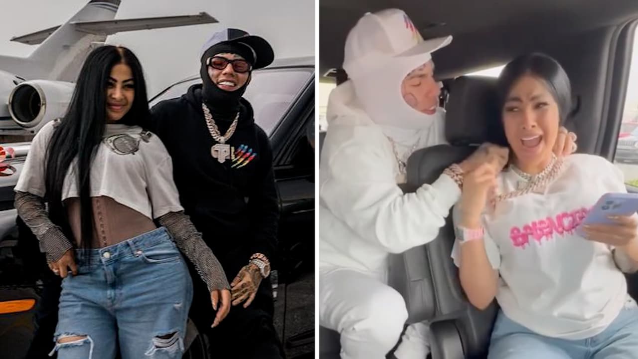Yailin le da tremendo beso en la boca a Tekashi, pero luego dice que solo es su "colaborador"