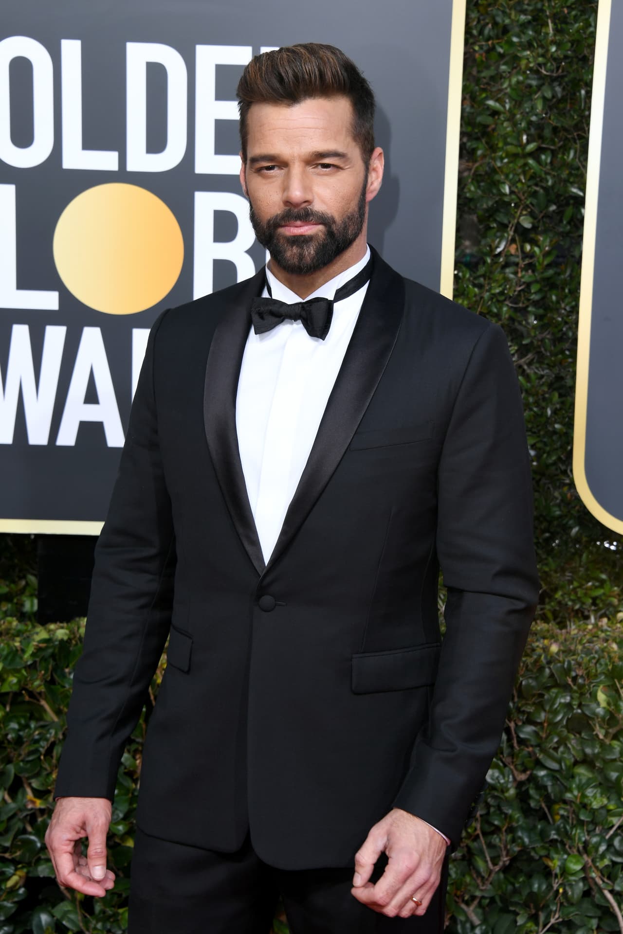Esta es la primera aparición publica del boricua tras haberse convertido en padre de su hija Lucía Martin Yosef. Ricky Martin acudió por su participación en la serie de televisión 'American Crime: El asesinato de Gianni Versace'.