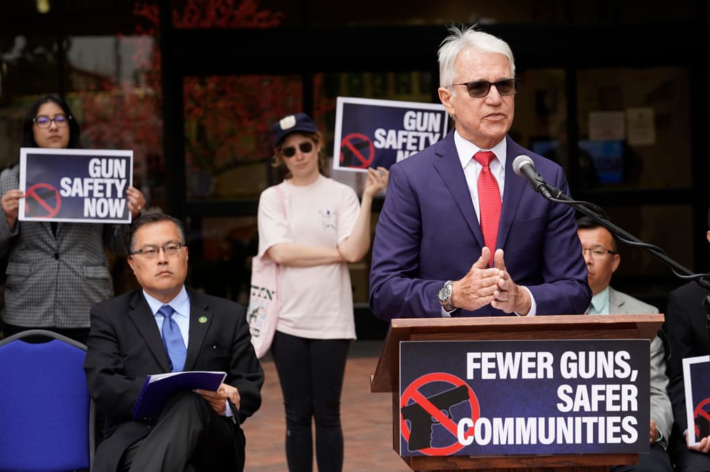 "Más armas significan más violencia y más víctimas”, declaró el 
<b><a href="https://www.univision.com/local/los-angeles-kmex/indocumentados-residencia-propuesta-ley-ab1261-california" target="_blank">fiscal de distrito de Los Angeles, George Gascón,</a></b> al endosar las medidas. Como parte del proyecto AB 732, se le exigiría a la policía local mantener al día los listados de ciudadanos que tienen prohibido poseer armas de fuego.