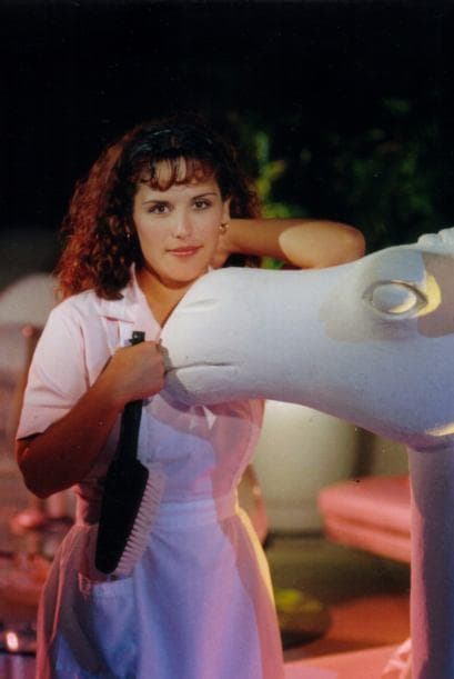 Dos años después protagonizó otra historia juvenil con Larrosa. En 'Amigas y rivales' dio vida a Wendy Nayeli Pérez, una joven humilde que soñaba con ser tan famosa como Selena y vivía la discriminación de sus compañeras de la universidad.