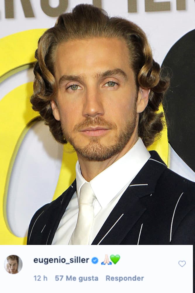 El actor Eugenio Siller también le dejó sus condolencias. Publicó el emoji de las manos orando y un corazón color verde.