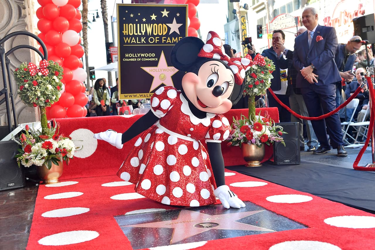 Minnie recibió su estrella en el Paseo de la Fama en 2018.