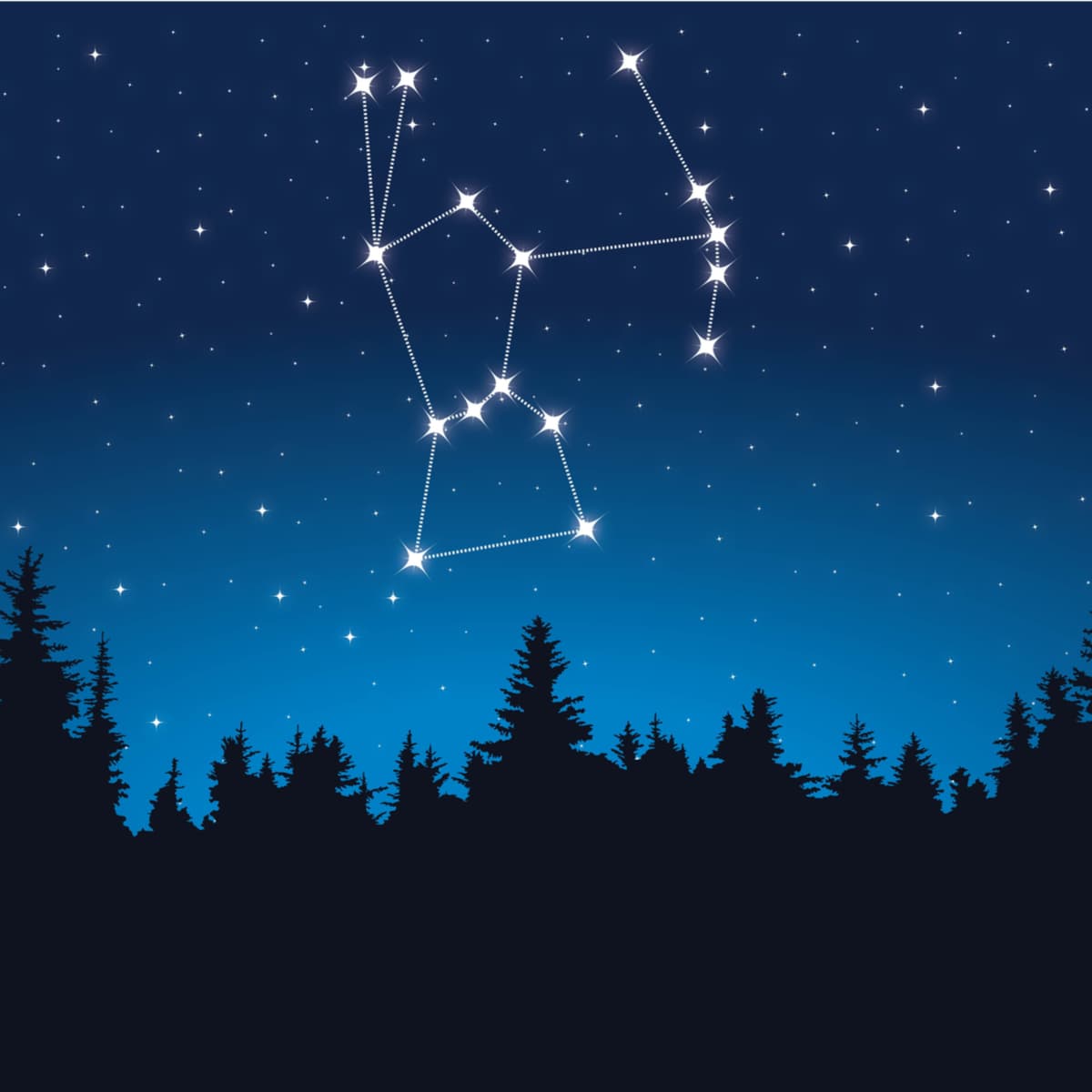 De esta forma, las constelaciones de Orión y Escorpión jamás coinciden al mismo tiempo. Cuando una sale por el este, la otra se pone por el oeste. Una brilla durante el verano y la otra durante el otoño.