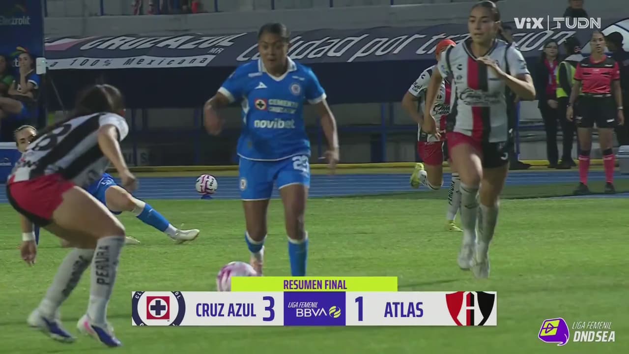 Cruz Azul derrota en casa al Atlas en la nueva Liga Femenil