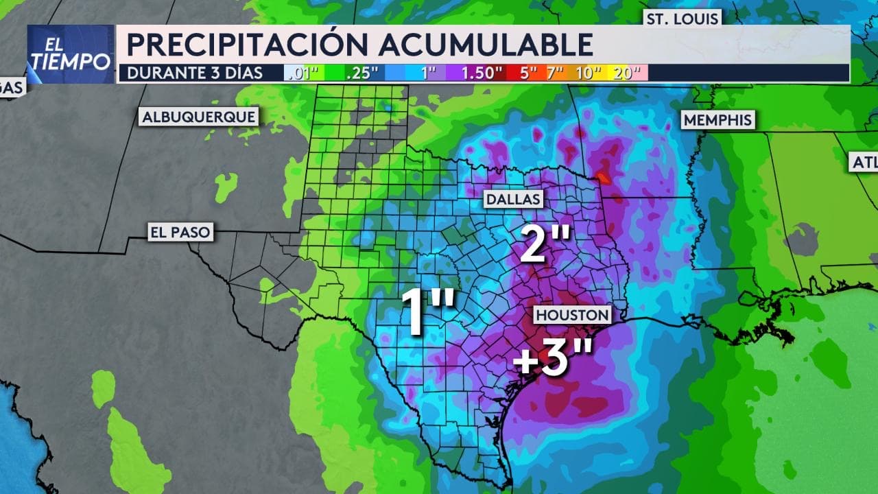 Amenaza de tiempo severo este fin de semana para el estado de Texas, el gobierno ya se prepara