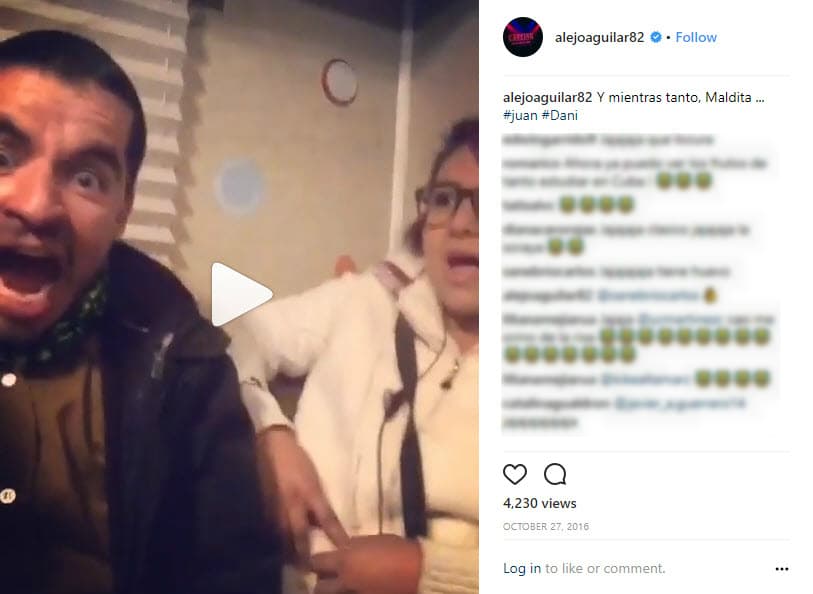 Pero ese no fue la única publicación que Alejandro hizo sobre su fallecido amigo, también recordó un divertido video donde ambos parodian a 'la maldita lisiada'.