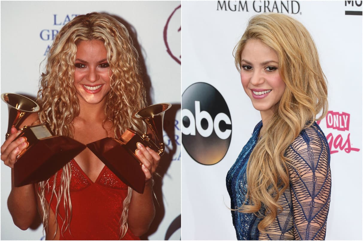 Shakira / El tinte rojo o las rastas no son más que un recuerdo de los inicios de la colombiana. Además de perfeccionar su sello indiscutible -sus movimientos de cadera-, el look “hippie” de Shakira es, más bien, un boho chic. La ahora rubia demuestra que tiene su melena bajo control y que las raíces ligeramente oscuras y labios rosados combinan a la perfección.