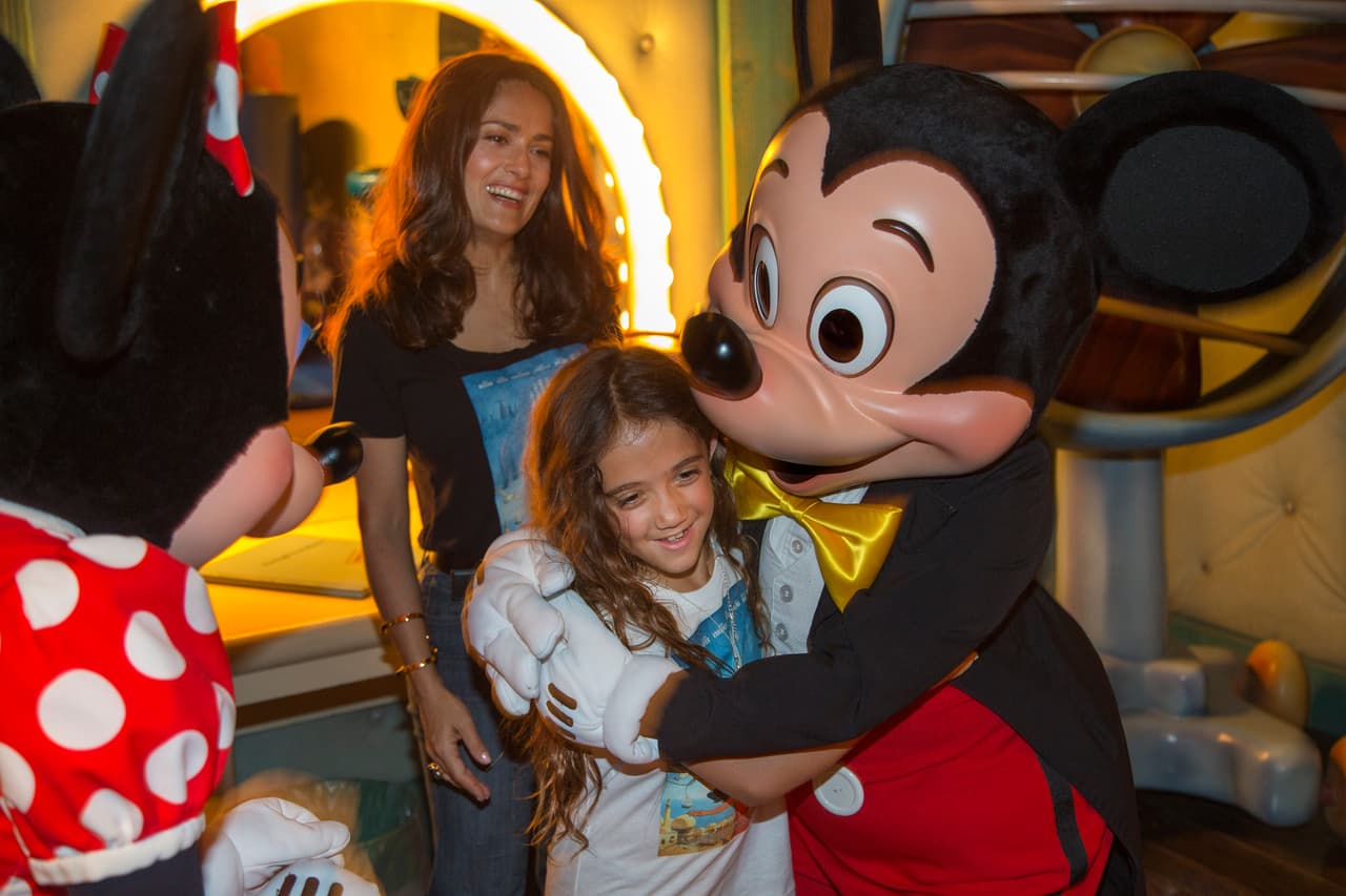 Pasaron momentos inolvidables juntos a Mickey y Minnie Mouse.