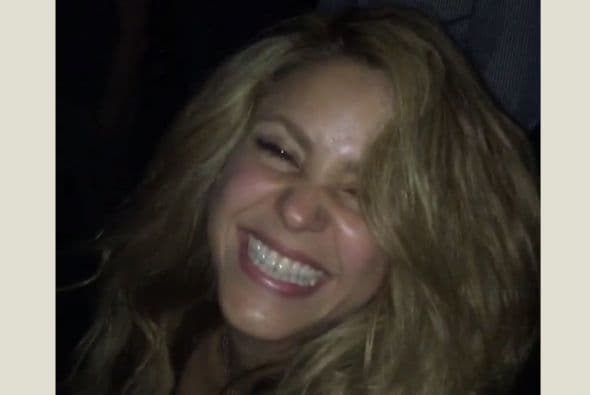 Shakira bailó y cantó toda la noche.