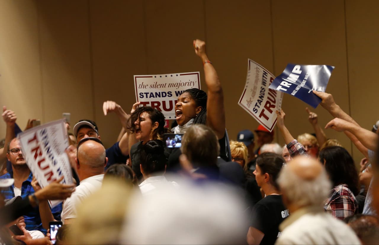 Una lista de la violencia en los eventos de Trump