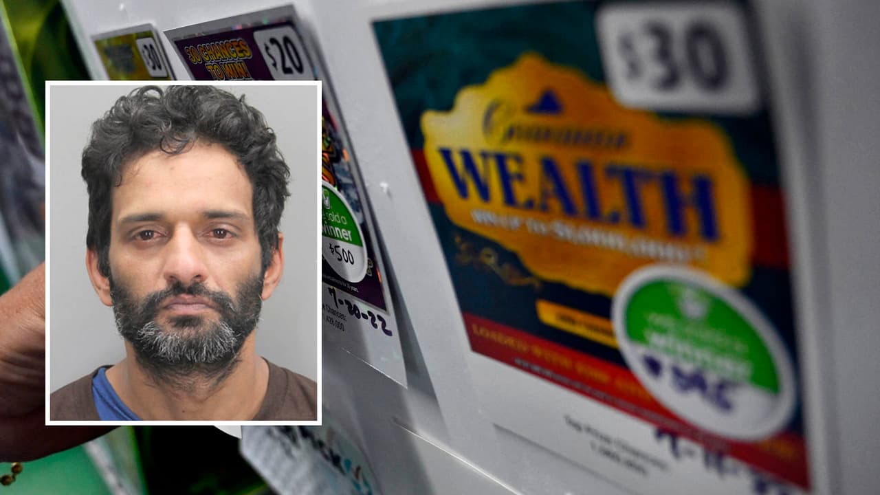 Se le acaba la suerte a un hombre acusado de robo de boletos de lotería 