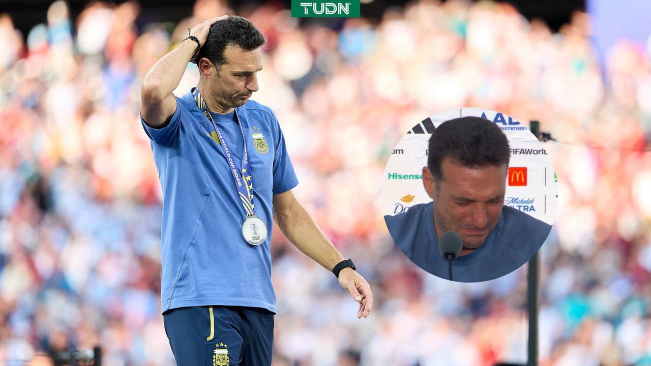 "Me duele en el alma": el emotivo llanto de Scaloni tras la final del Mundial 2026