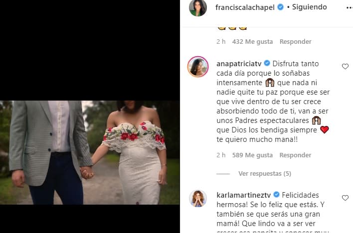 Lo que no comentó en el clip fue cuánto tiempo tenía de embarazo.