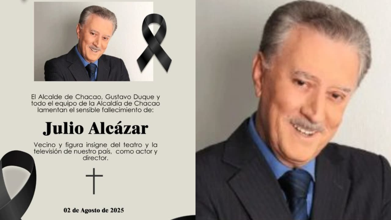 Con esta esquela se confirmó la muerte del actor Julio Alcázar.