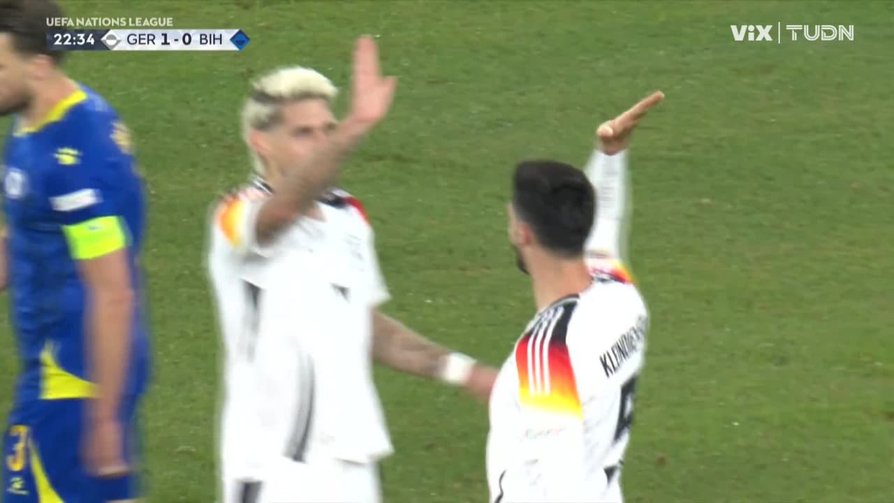¡Segundo de Alemania! Tim Kleindienst remata en el área y pone el 2-0