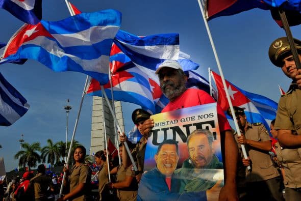 También se lanzaron mensajes de apoyo al presidente de Venezuela.