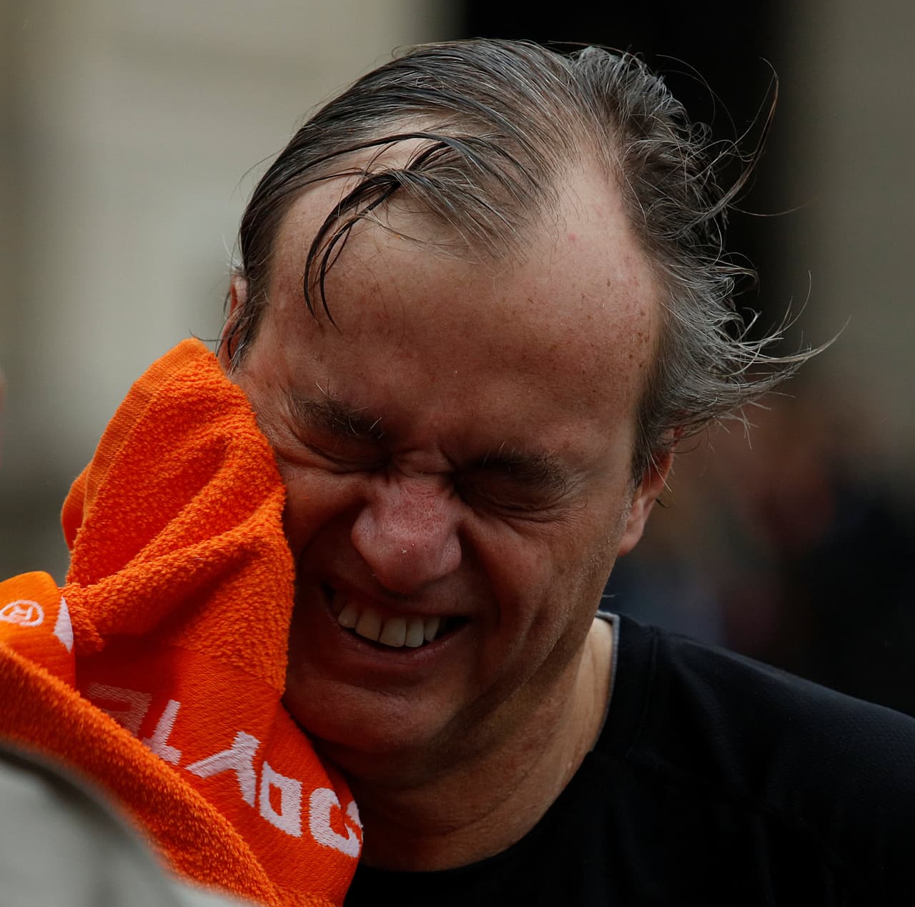 El ministro de Economía, Alfredo Thorne, después de la primera sesión de ejercicios.