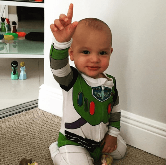 Daniel Nicólas con un año de vida.