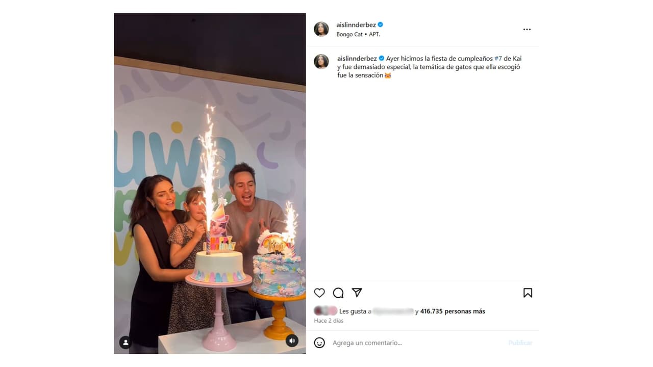 Así celebraron el cumpleaños número 7 de su hija Kailani.