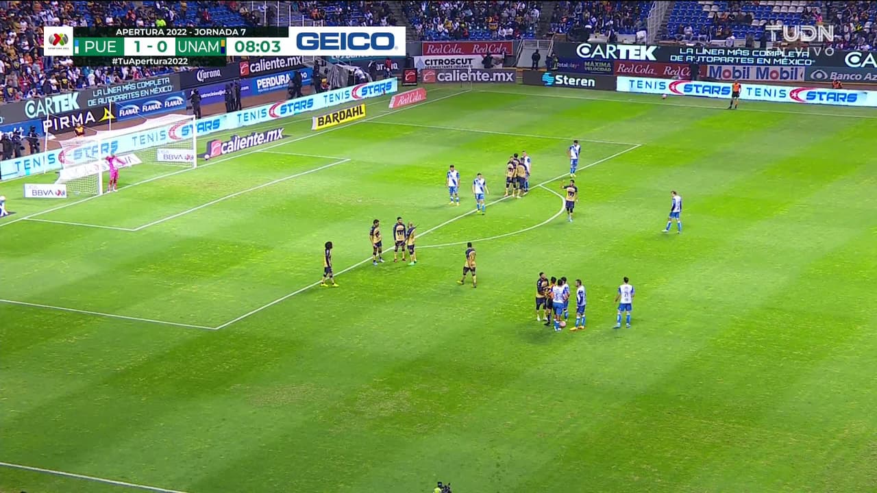 ¡TIRO ATAJADO! disparo por Federico Mancuello.