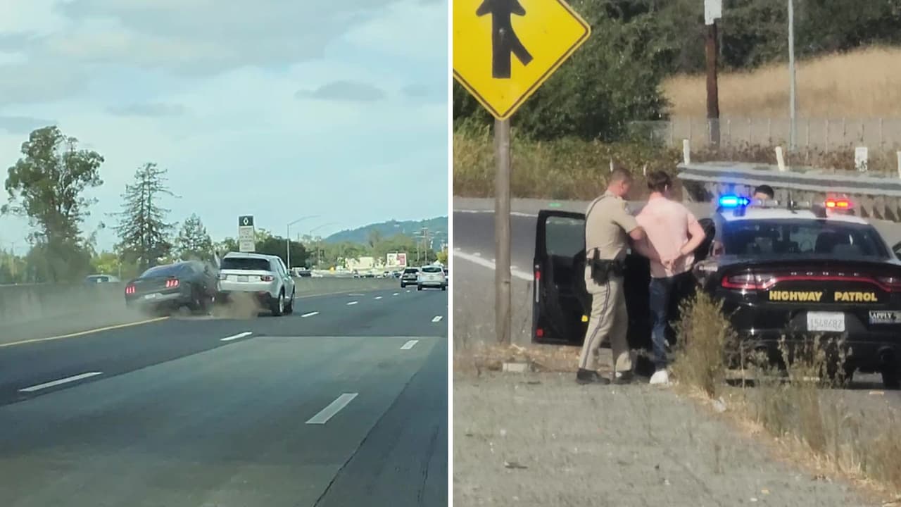 Mira este impactante video que muestra el momento en que un Ford Mustang choca con un Land Rover Discovery durante una persecución a alta velocidad en la autopista 101. Afortunadamente, todos los involucrados sobrevivieron milagrosamente.